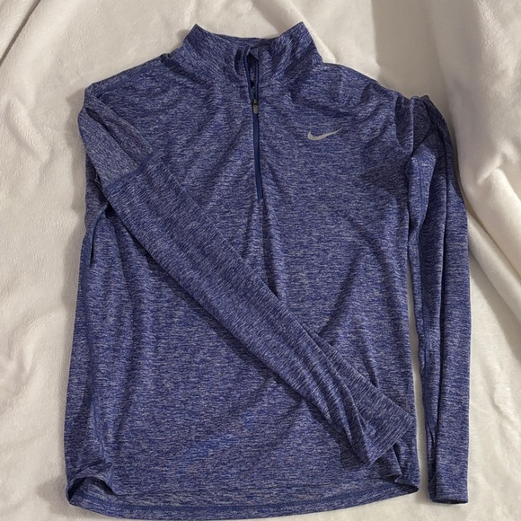 Nike Blue Dri-Fit Quarter Zip - Picture 1 of 2